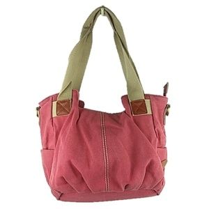 Canvas Bag by ESHOW Purse Pink